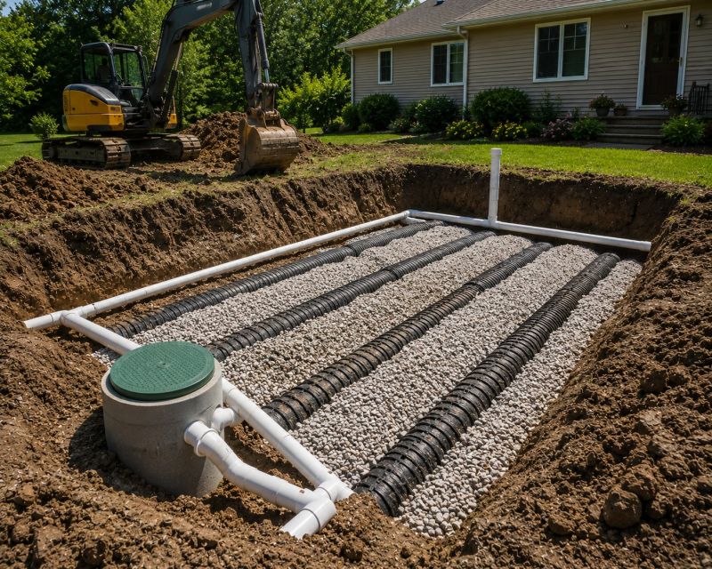 Drain Field Installation in San Antonio, TX